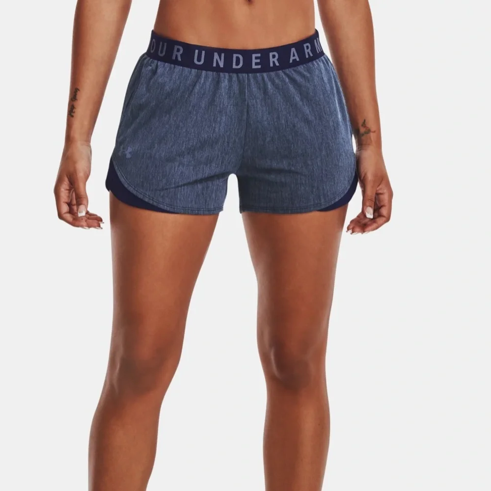 Women's UA Play Up Shorts 3.0 Twist XXL plus size NWT gray and black - Picture 1 of 13